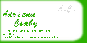 adrienn csaby business card